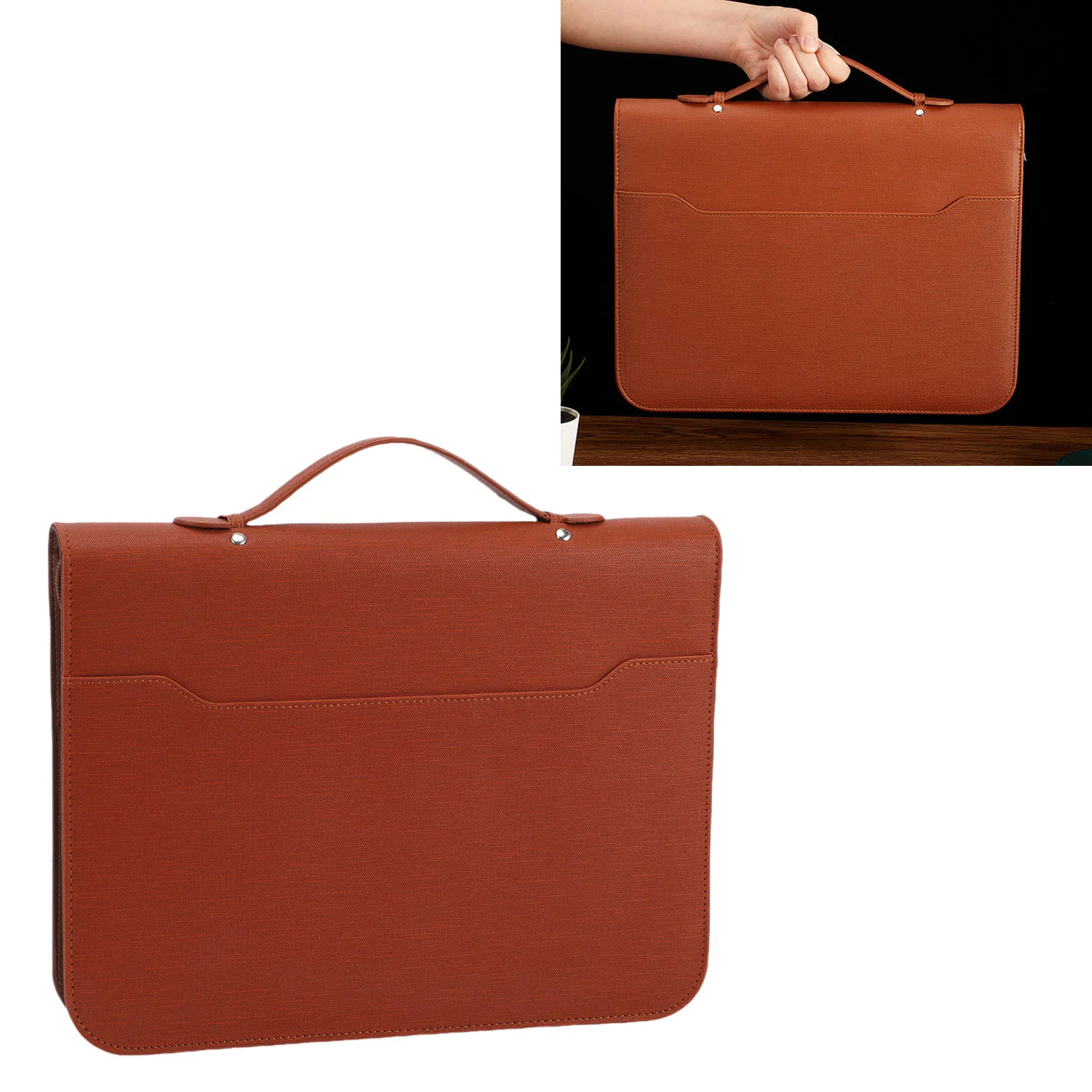 10 File Folders 30 Sheets Notebook Business Portfolio 10.1 Inch Tablet Case 8 Digit Solar Calculator Multi Functional Portfolio