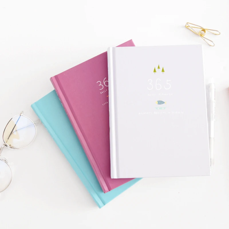

New Creative 365 days calendar A5 notebook week plan schedule hand book simple Kawaii Student Stationery School Office Supplies
