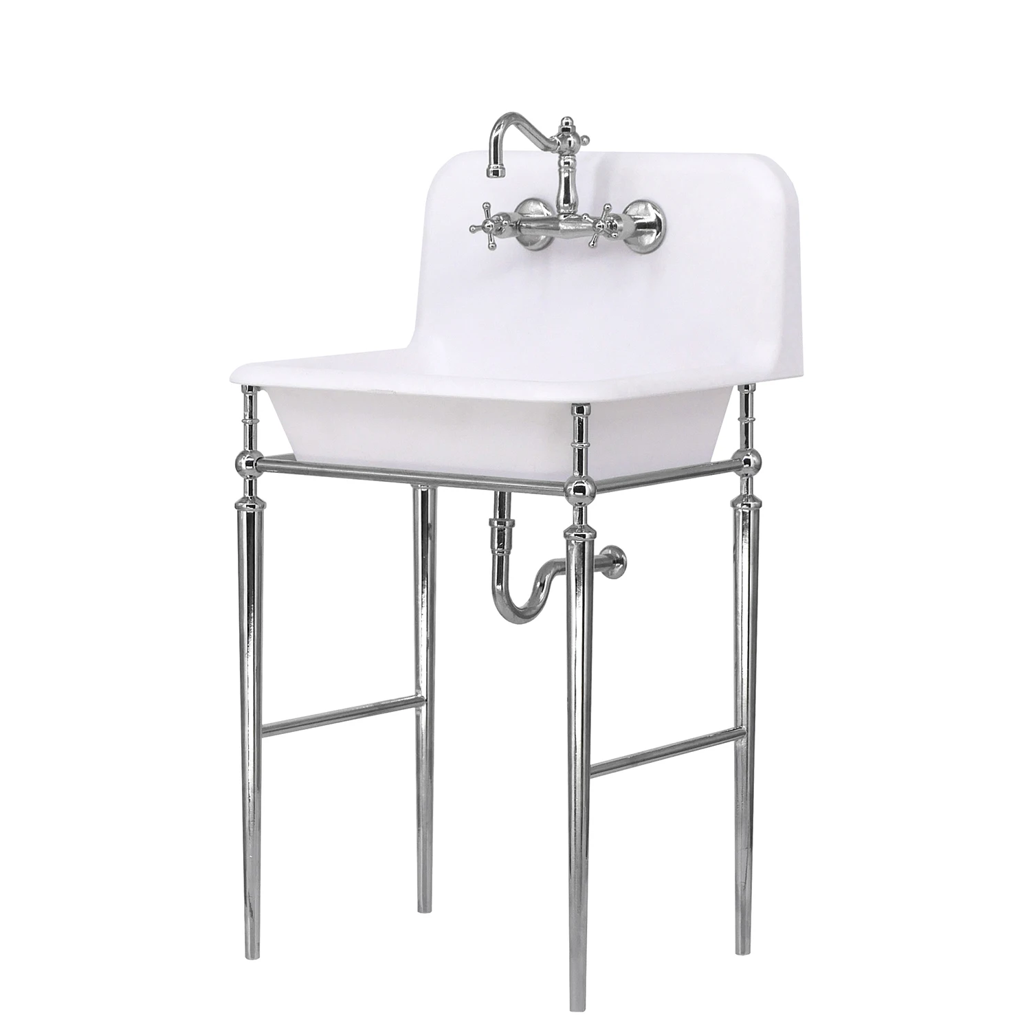 1:6 doll house mini model furniture accessories Kitchen bathroom retro sink/basin faucet