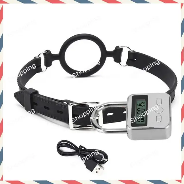 M20K LCD Display Electronic Timer Switch USB Rechargeable Timer Padlock Travel Electronic Timer-Silver 1
