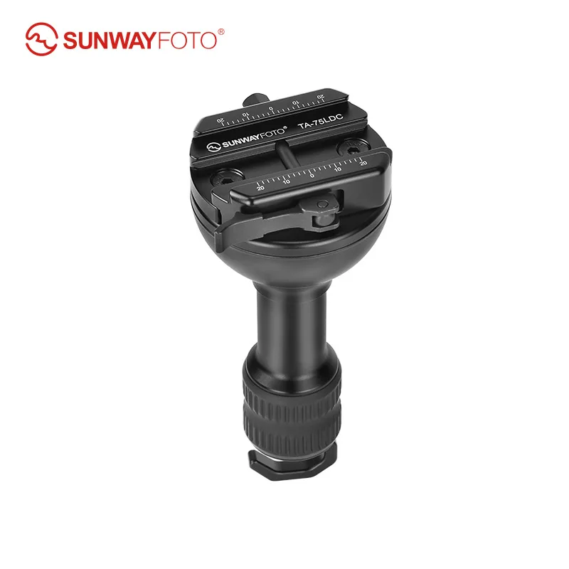 Tripod Ball Head SUNWAYFOTO TA-75LDC 75mm Half Ball Bowl Adapter with Arca Swiss Clamp