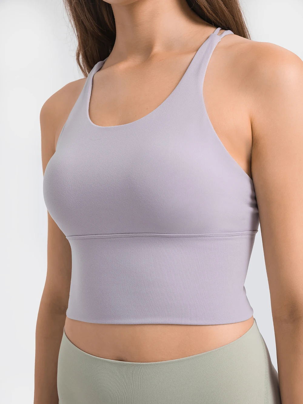 Nepoagym BREATHE Women Cross Back Sports Bra High Impact Workout Bra Women Fitness Bra Yoga Bra Padded Push Up Bra