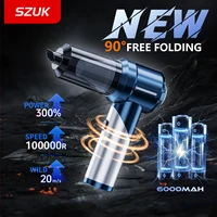SZUK NEW Car Vacuum Cleaner One-click Dust Removal Handheld Wireless Strong Suction Car Cleaner Cleaning Machine Vacuum Cleaner 1