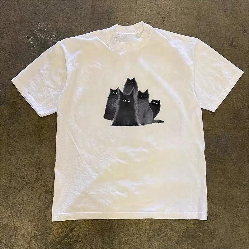 

Short Sleeve Tee Shirt Children's Clothing Fashion Clothes Teens T-shirts For Boys White T-shirt Girls Wear Cartoon Summer Tops
