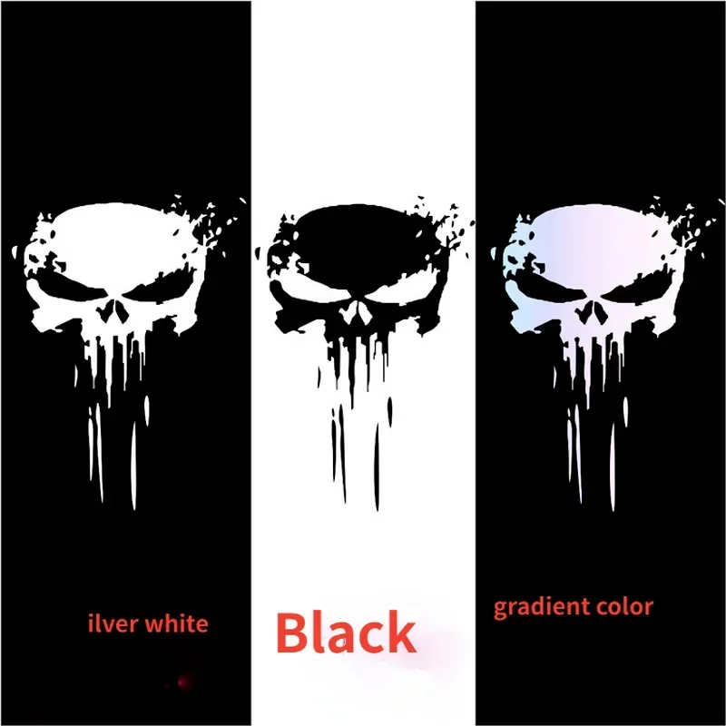 Car Reflective Stickers Car Door Stickers Car Sticker Film Car Sticker Car Stickers Car Vinyl Film Car Styling Accessories Car Body Stickers Car Key Sticker 10 x 15CM 3D Punisher Skull Blood Sticker Vinyl