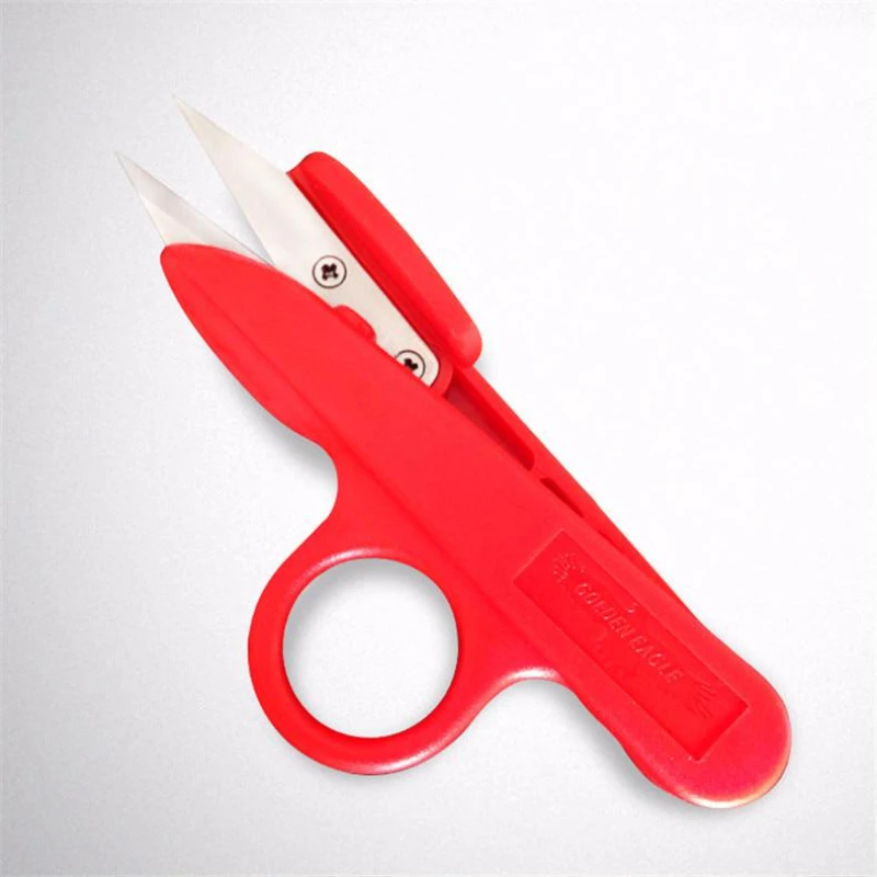 Sewing scissors Sewing supplies Eagle Yarn Scissors Household Sewing Matching Thread Cutting Cross Special U-shaped Plastic Handle