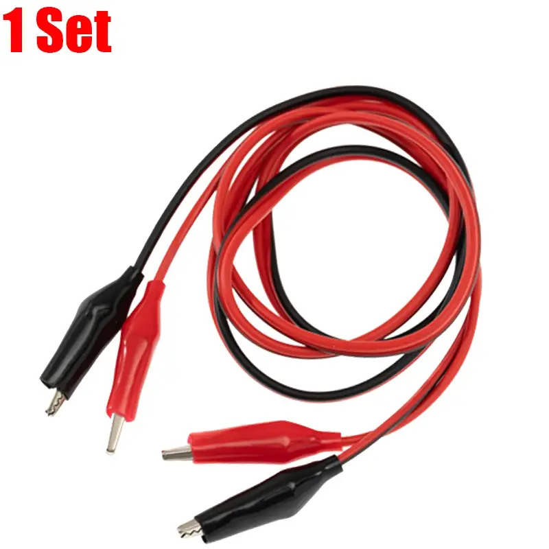 1-20Set Red Black Alligator Clips DIY Test Leads Double-ended Crocodile Test Clips for Multimeter Measure Tool Lead Connector image 9