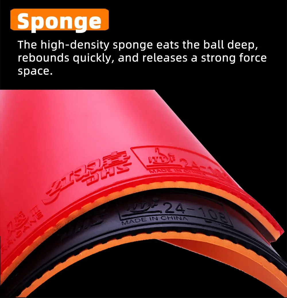 Description Picture 6 of itemDHS Hurricane 3 Table Tennis Rubber Pimples in Original Table Tennis Rubber Table Tennis Rackets Racquet Sports Indoor Sports