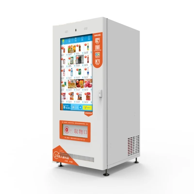 multifunction drink snack candy food bottle vending machines touch screen advertising vendor 24 hours self service 24 Hours Self-service Automatic Combo Vending Machine Drink Snack Vending Machine Food For Sale