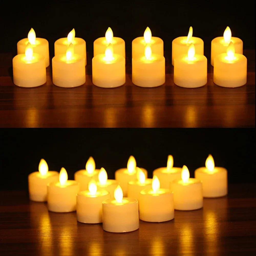LED Candle Lamp 6Pcs for Party Home Decoration Rechargeable Flickering Simulation Flame Night Light