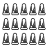 75 Pcs Enlarged Mouth Clip Sling Clasp Olecranon Hook For Sling Outdoors Bag Backpack,Carabiner Keychain Snap Hooks 1