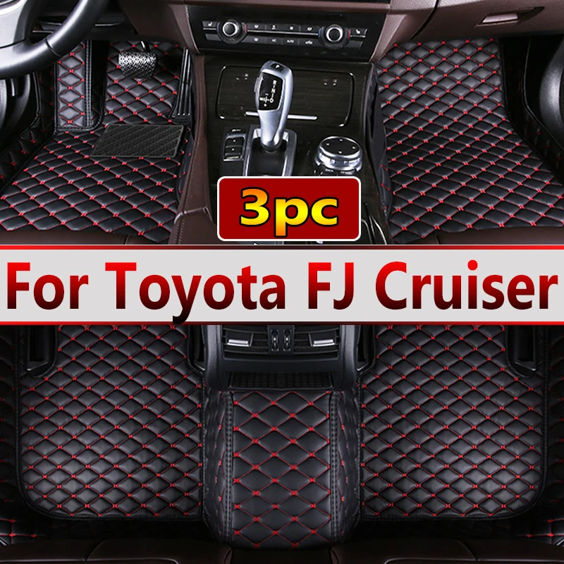 

Автомобильные коврики для Toyota FJ Cruiser XJ10 2007 ~ 2022, автомобильные прочные коврики, кожаные коврики, водонепроницаемые напольные коврики, полный комплект автомобильных аксессуаров