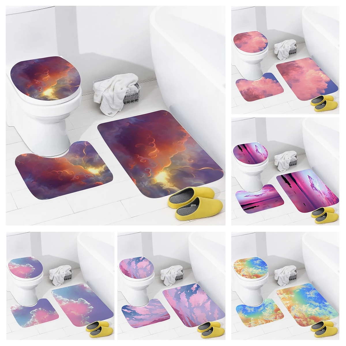 

home bathroom floor mats Colorful animals Bath Foot mat modern bathroom accessories rug Toilet mat Bathtub anti-slip carpet