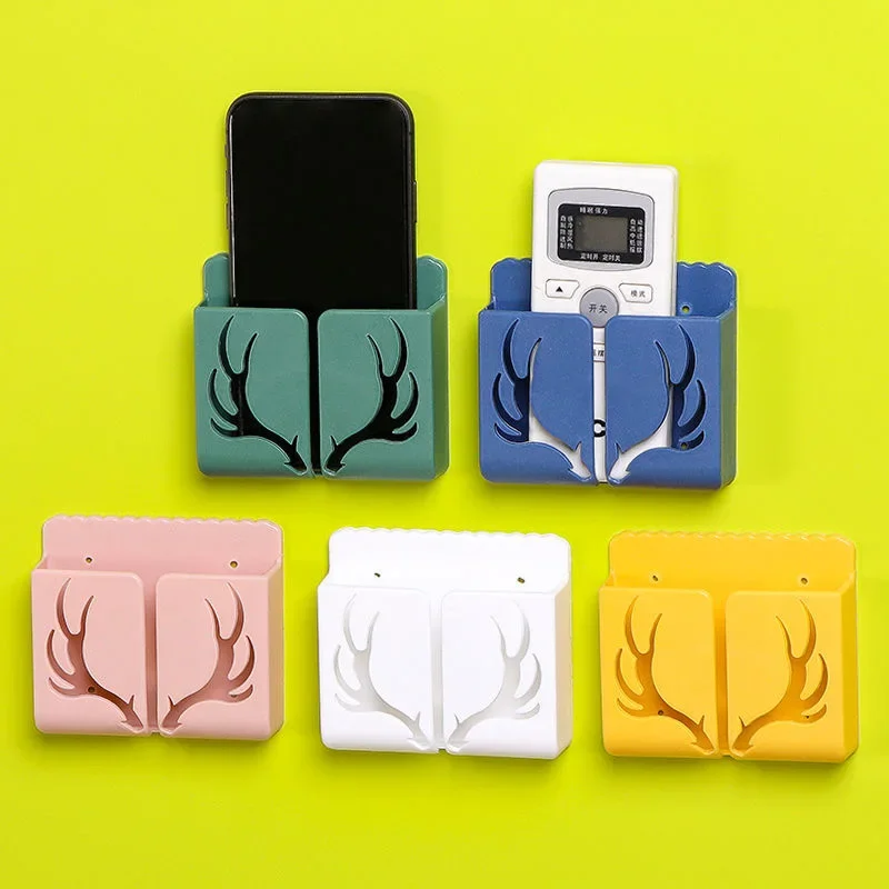 

Wall Mounted Storage Box Remote Control Storage Box Air Conditioning Remote Control TV Storage Box Phone Holder Organization 1pc
