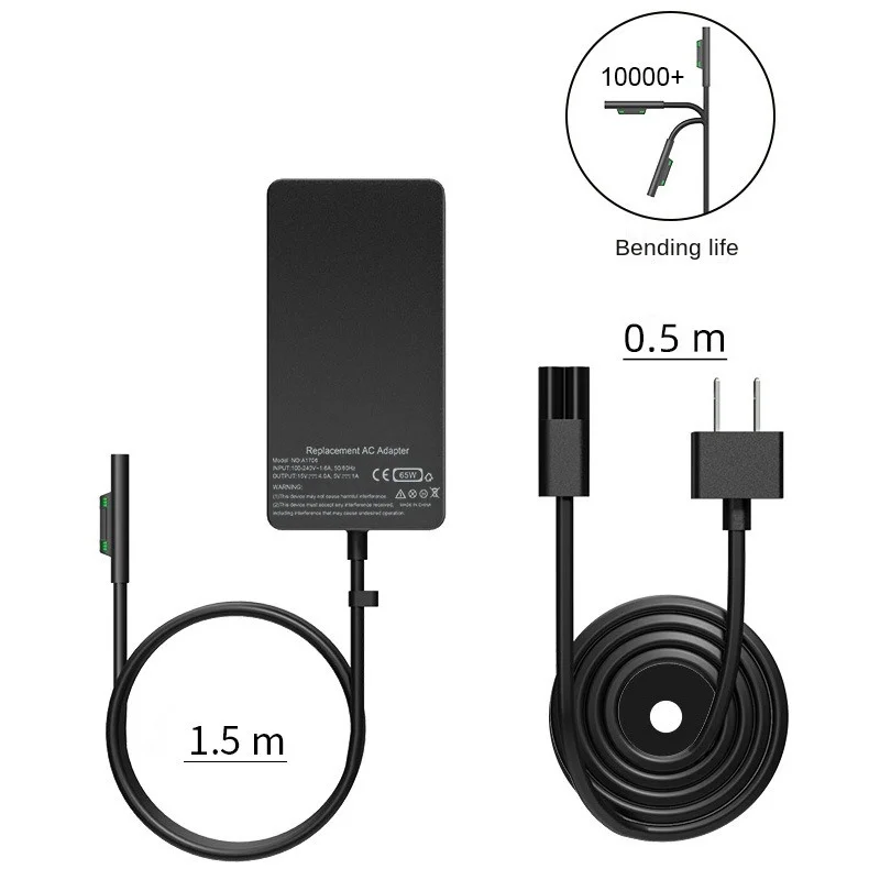 36W 44W 65W Power Supply Laptop AC Adapter Charger for Microsoft Surface Pro3 4 5 6 7 XNotebook USB 5V1A 15V4A laptop power adapter