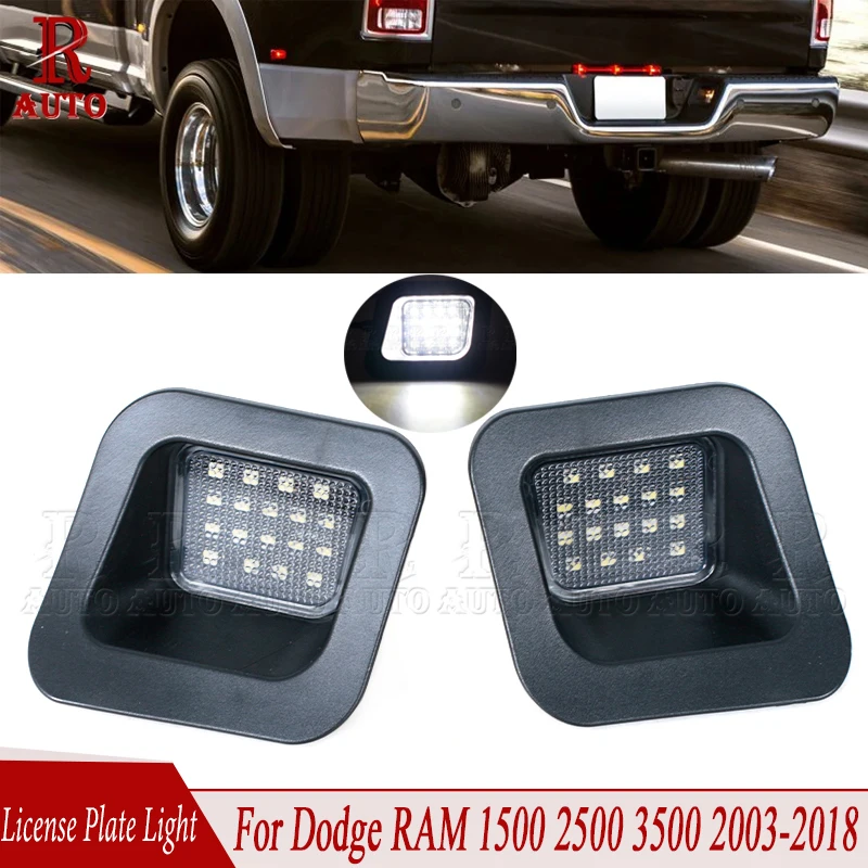 R-Auto Pcs LED Rear License Plate Light Number Plate Lamp Car