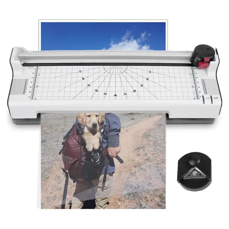 

Laminating Machine 3-in-1 Laminators For Home Paper Trimmer For Home Offices School Built-in Corner Rounder 90s Quick Heat-Up