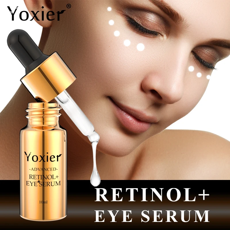Yoxier Retinol Eye Serum Nourish Eye Cream Firming Lifting Eye Bags Wrinkles Moisturizing Anti-Puffiness Remove Dark Circles