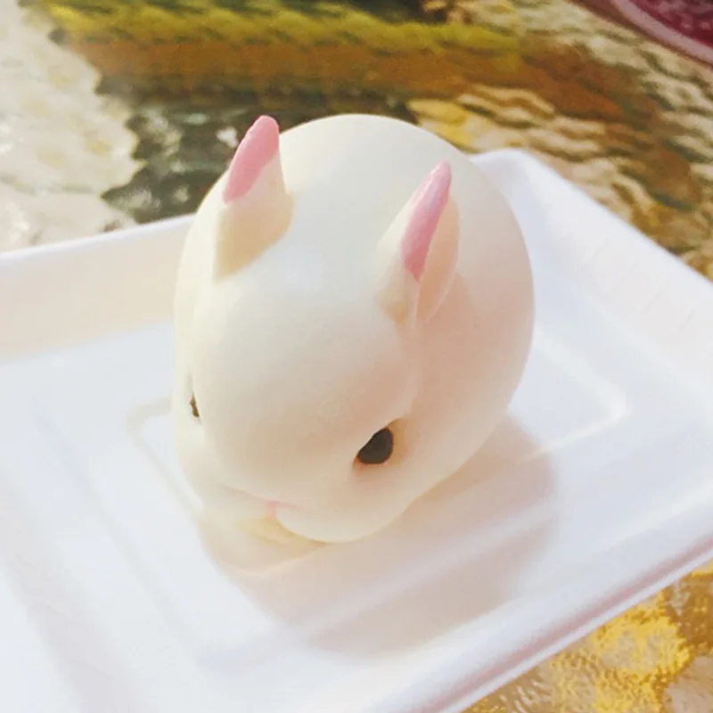 3D 부활절 토끼 금형 높은 유연한 실리콘 무스 디저트 젤리 베이킹 캔디 초콜릿..