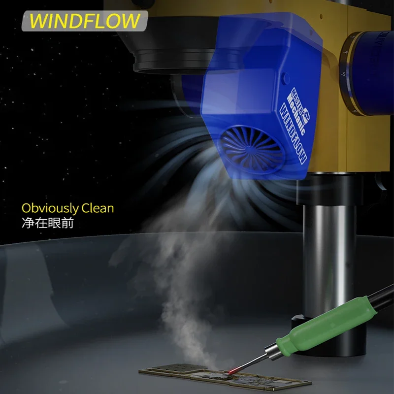 MECHANIC WINDFLOW Portable Welding Fume Extractor for Microscope