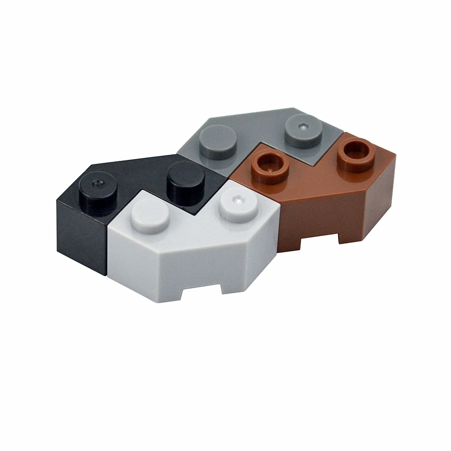 30pcs MOC 벽돌 부품 87620 벽돌 웨지 2x2 패싯 호환 빌딩 블록 입자 DIY Assmble 아이 퍼즐 두뇌 장난감 선물