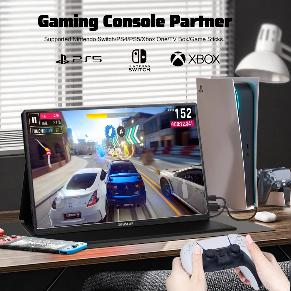 ZEUSLAP 16 2.5K 144hz ޴ , 2560*1600 16:10 100% sRGB 500Cd/m,   ÷, Ʈ ġ ps4 ps5 Xbox