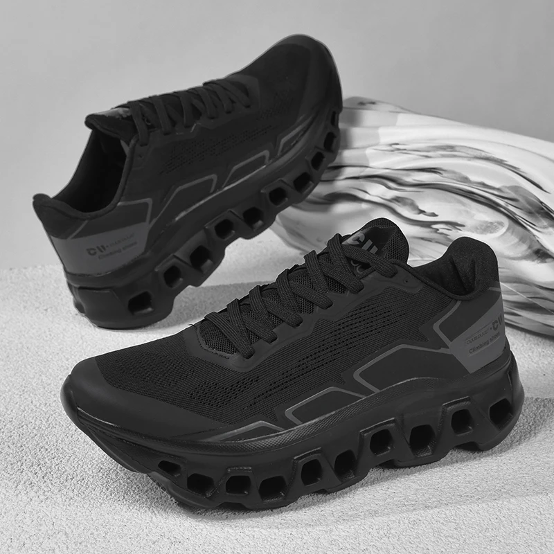 2026 New Men's Running Shoes Breathable Mesh Thick Sole Cushioning Fashionable Multi-Functional Jogging and Casual Sports Shoes 5
