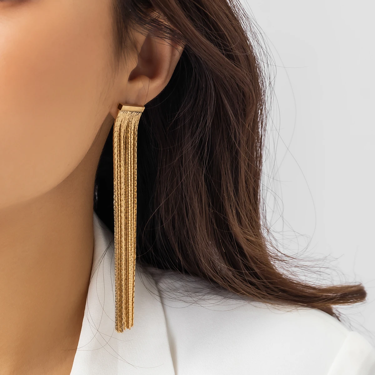 Ingemark Fashion Statement Long Tassel Thread Link Drop
