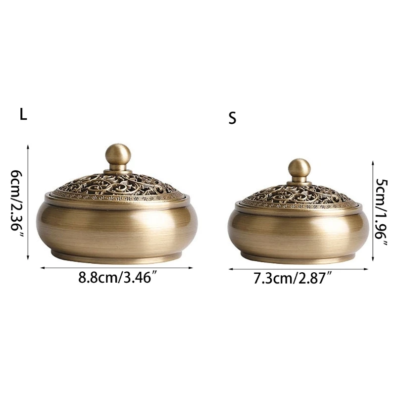Pure Copper Incense Burner Kit Tool Incense Road Starter 1 Set Tools Supplies for Sandalwood Powder Seal Tools Yoga