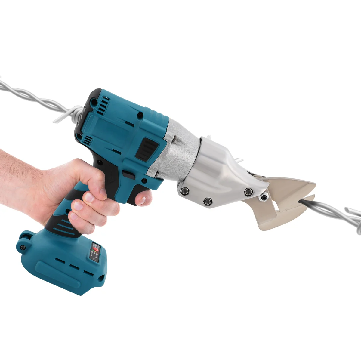 500W Electric Sheet Shear Metal Cutting Iron Shears Heavy Duty Cutter Scissors — view 5