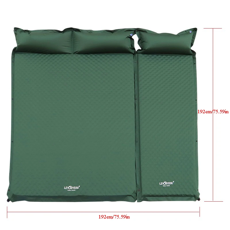 

1-3Persons Thick 5cm Automatic Self-Inflatable Mattress Cushion Pad Tent Camping Mat Comfortable Bed Heating Lunch Rest Tourist