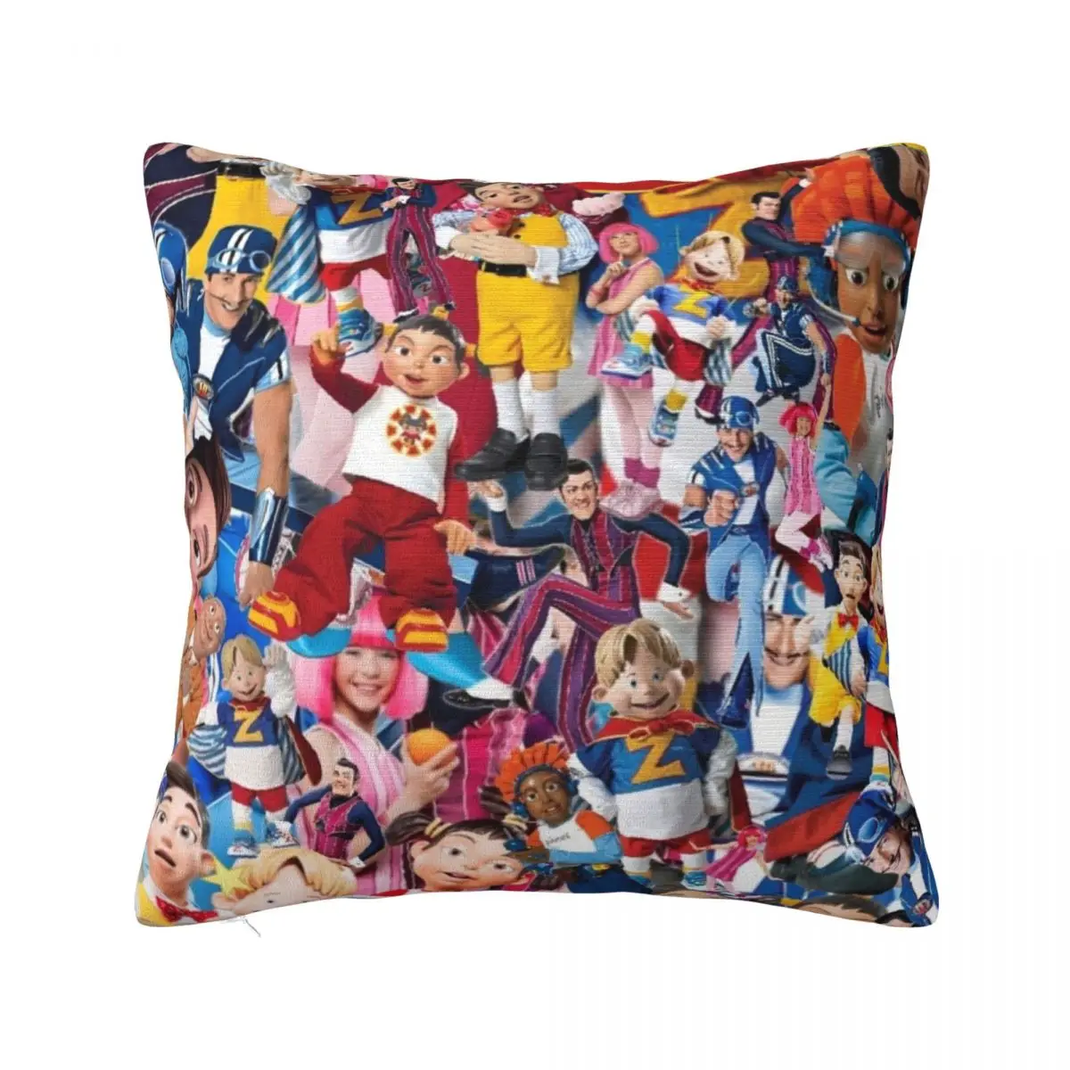 

Lazy town collage Throw Pillow autumn pillowcase Cushion Cover For Sofa Cushions luxury sofa pillows