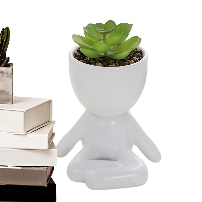 

Decorative Flower Vase Ceramic Vase Pots For Plant Portable Flowers Pots Desk Plants For Gardens Bedrooms Balconies Study Rooms