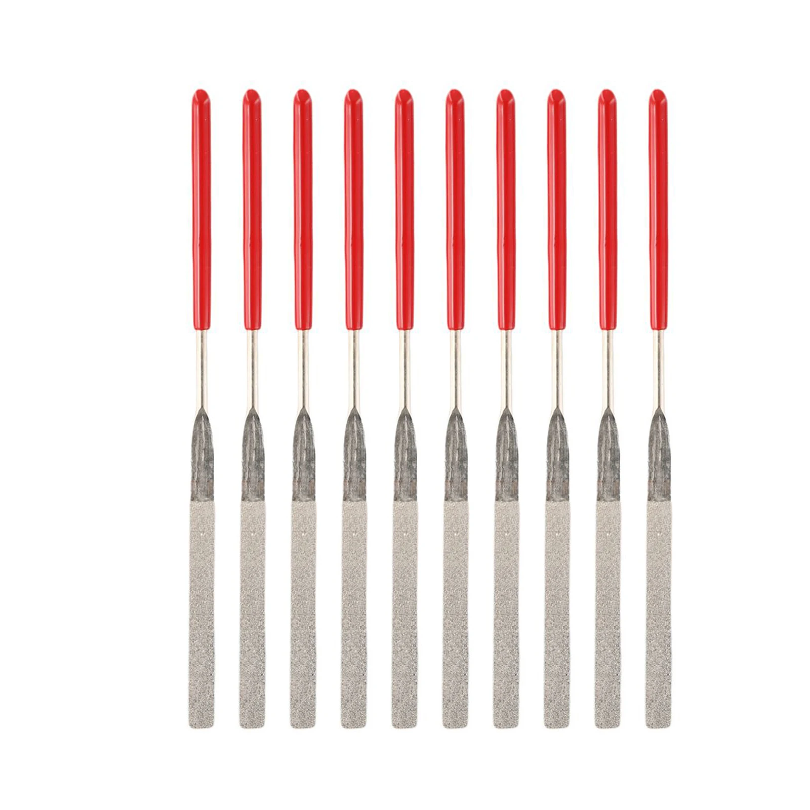 Nadelfeilen-Set, Mini-Nadelfeilen, Zimmer, Zuhause, Innenbereich, Schleifen, Rot + Silber, galvanisiert, Schmirgel, lange Lebensdauer – Detail 13