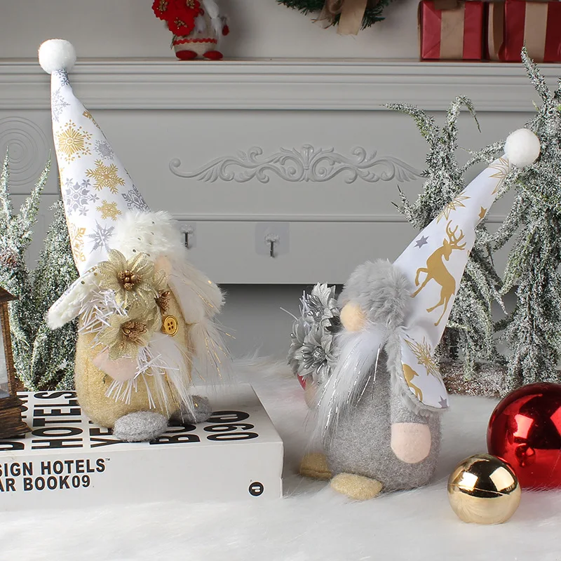 Standing Dwarf Santa Doll Table Decorations