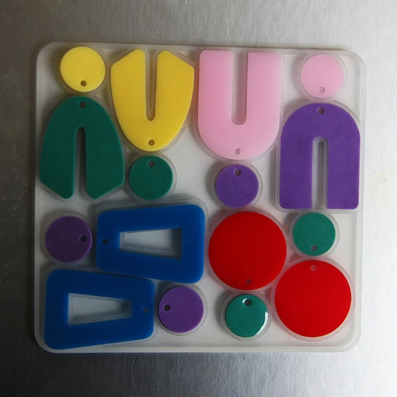 

N58F Eardrops Dangler Silicone Mould DIY Crafts Jewelry Pendant Casting Tools