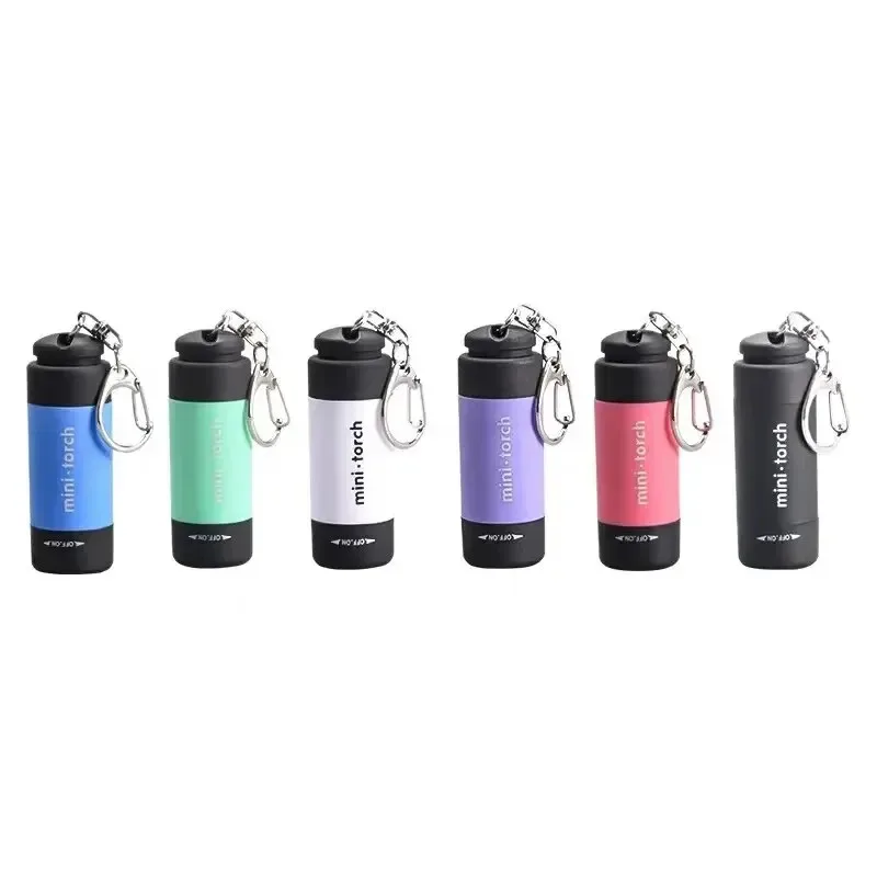 Ultra-Compact Waterproof USB Rechargeable LED Keychain Flashlight for Home and Outdoor Adventures
