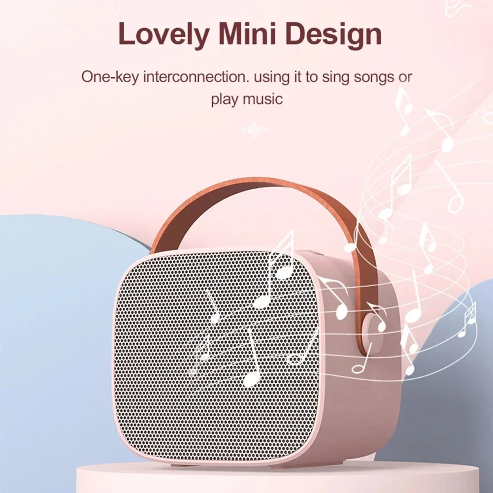 

Wireless Speaker Home Family Singing Machine Music Player Toy Waterproof Portable Wireless Karaoke Machine Cute ABS Bluetooth