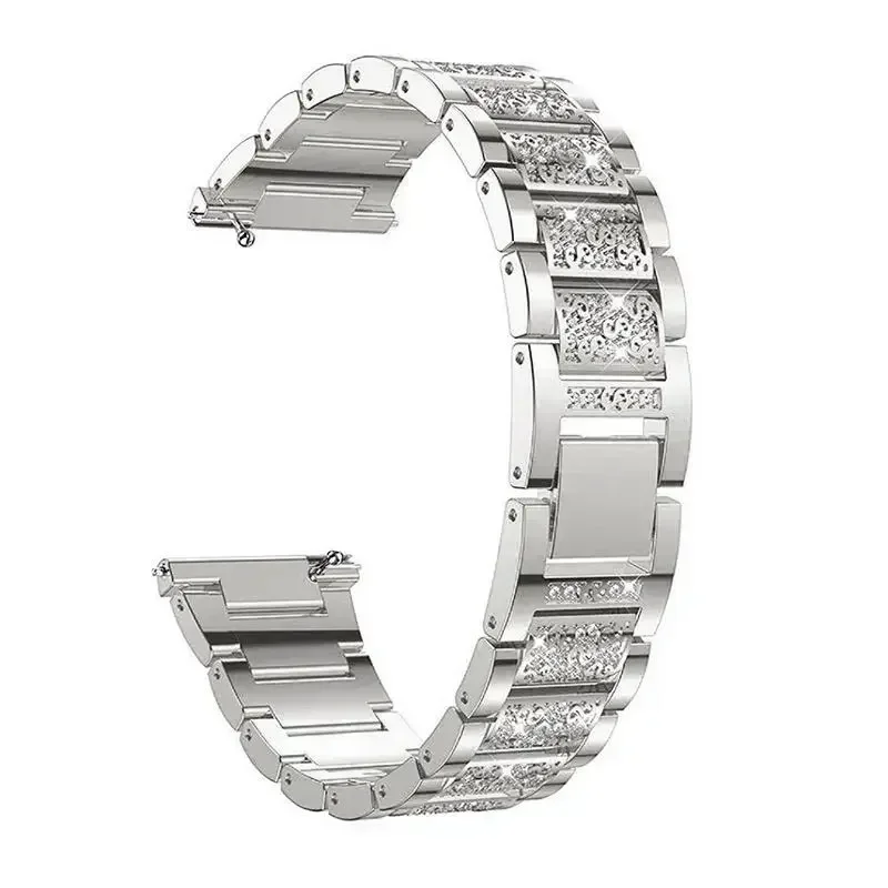 Elegant Stainless Steel Diamond Bracelet Strap