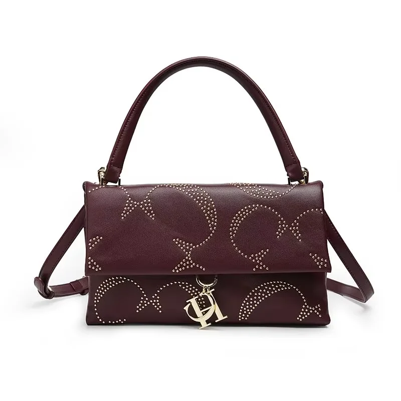 CH-حقيبة كتف كروس فاخرة للنساء ، سلسلة ذهبية كلاسي...