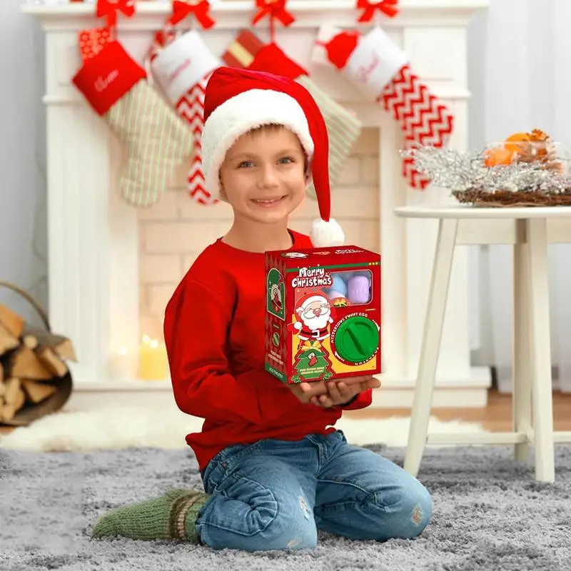 Mini Vending Machine Christmas Gumball Vending Machines Interesting Creative Christmas Egg Claw Machine For Kids Boys Girls 4-6 3
