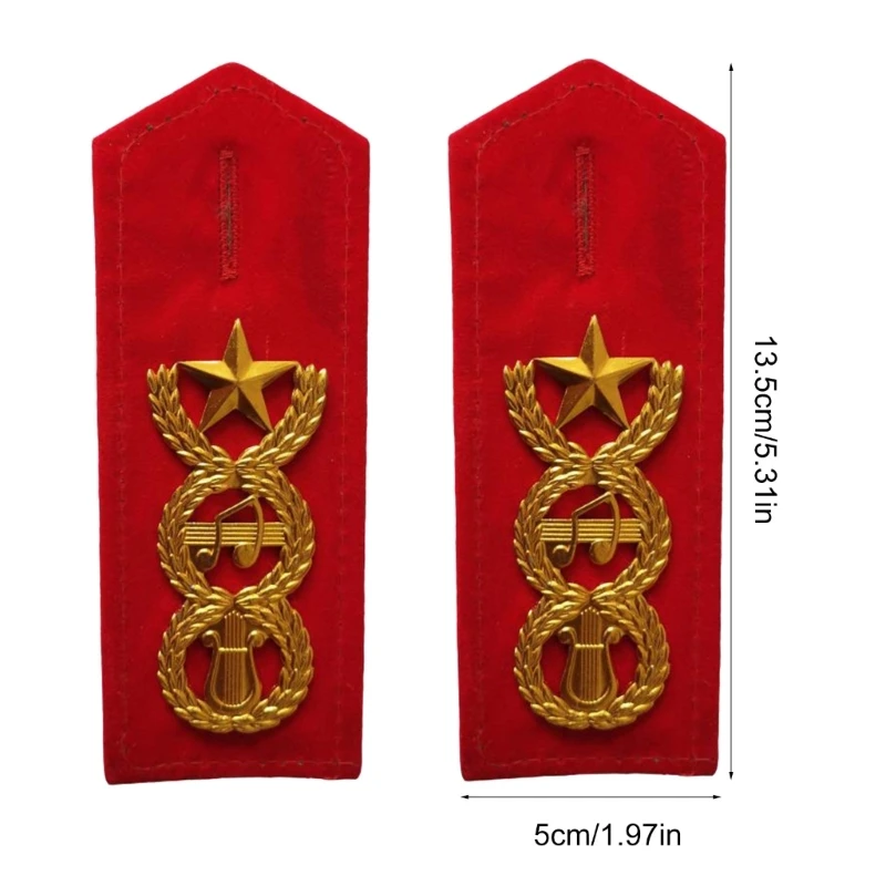 Shoudler Epaulets Uniform Epaulettes Shoulder Bars for Stage Shows Cosplay Costume Shoulder Epaulettes 1Set silver epaulets