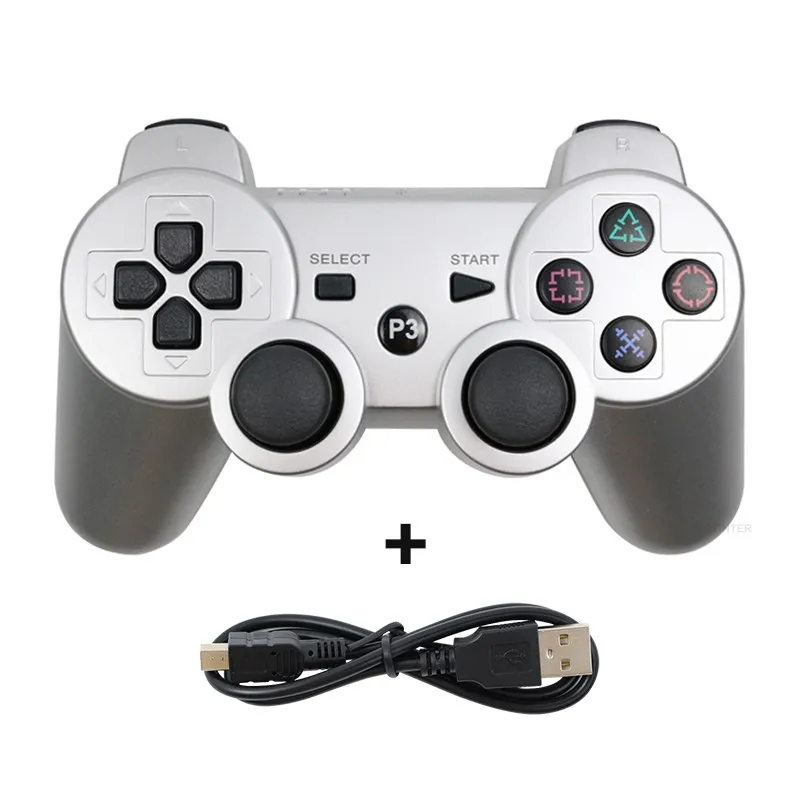 Support Bluetooth Wireless Gamepad For PS3 Console For USB PC For Sony Playstation 3 Controller Joystick Game Accessories 