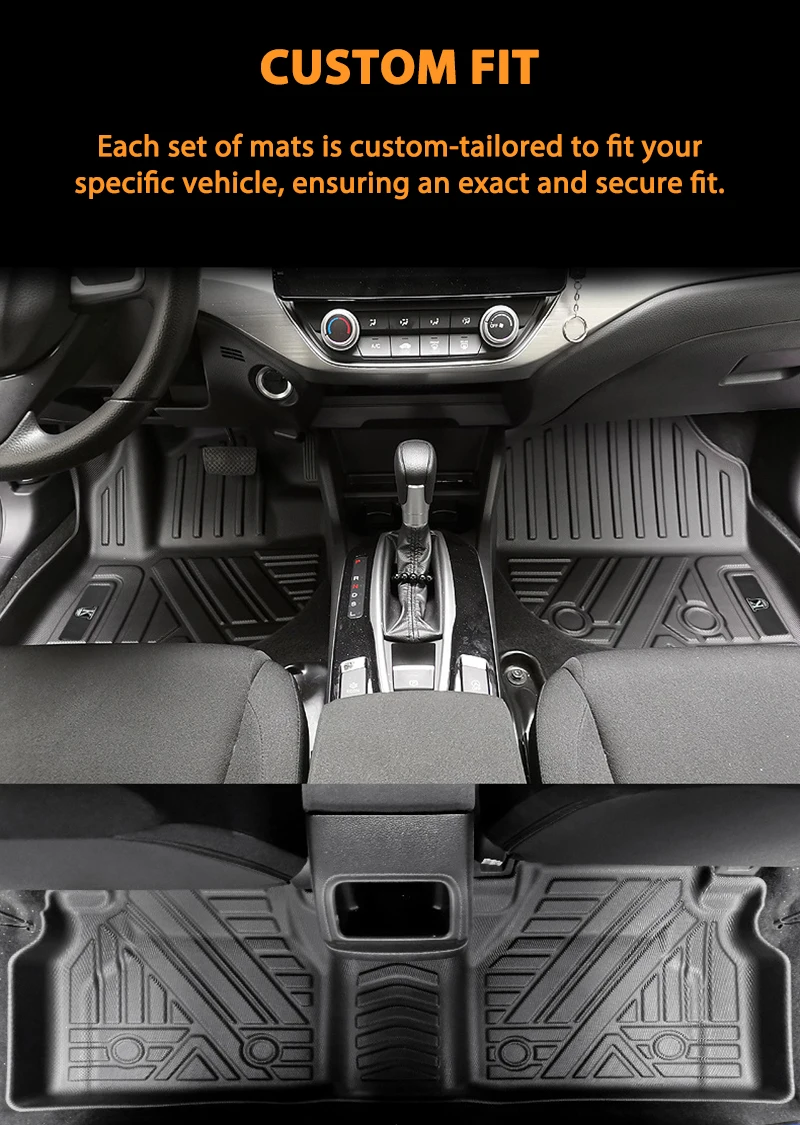 VASTZ Fits BYD ATTO 3 Floor Mat Left Right Rudder Waterproof Wear-resistant Heavy Duty Floor Liner All Weather TPE Cargo Liner