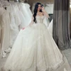 Luxury Bright Women Wedding Dresses Off The Shoulder A-Line Bride Gowns Mopping Length Princess Ball Vestido De Novia Customized 1