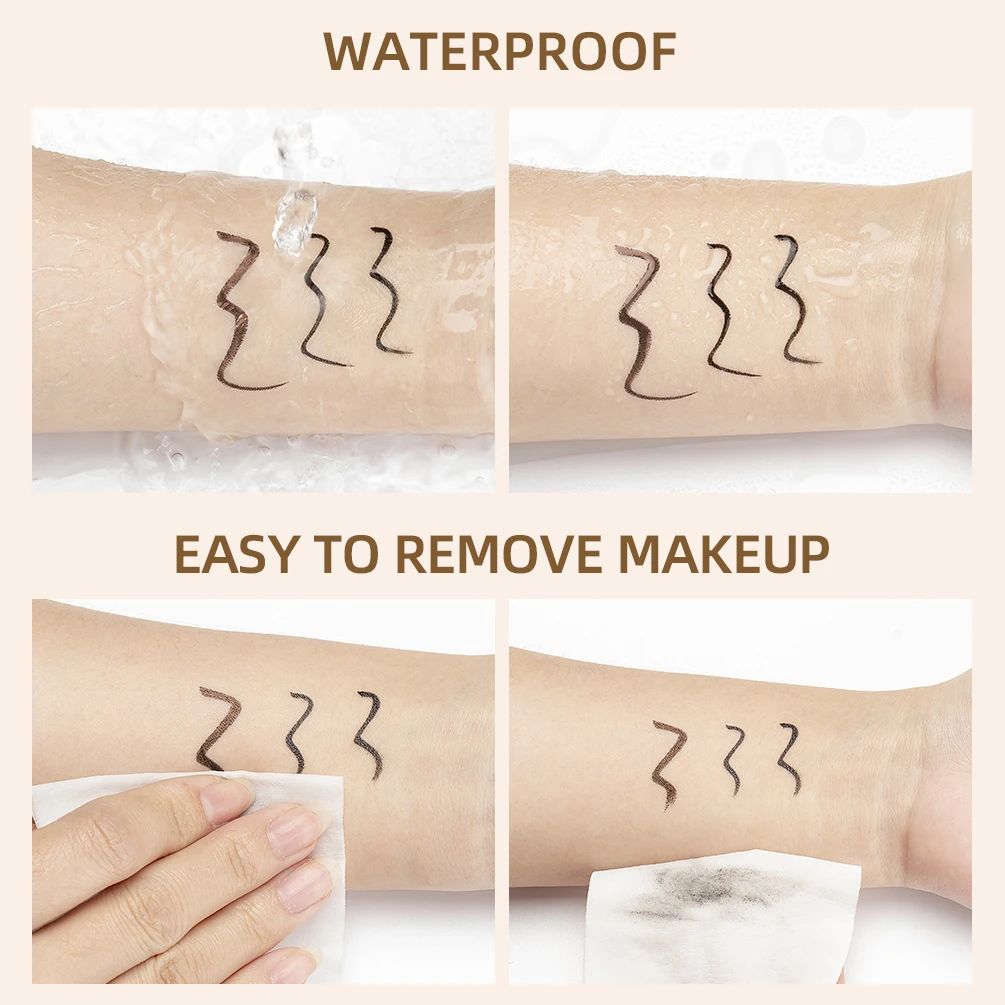 Eyeliner Pencils Liquid Eyeliner Eyeliner Pen Quick Drying Waterproof Precision Long-lasting Black Smooth Make Up Brown