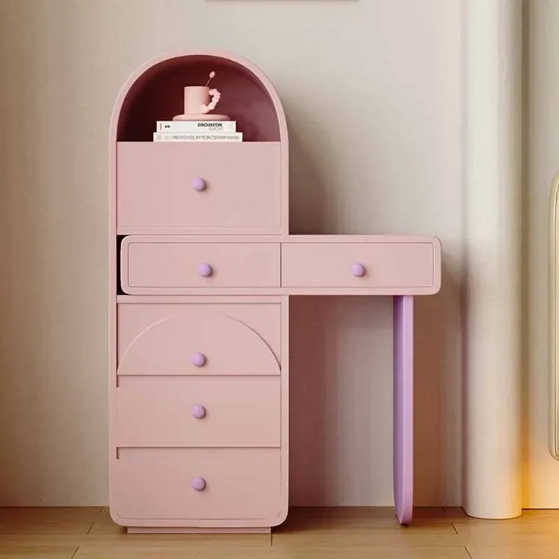 Woman Coiffeuse Dressers Dressing Table Mirrors Storage Stool Vanity Table Mirrors Women Minimalist Jeweler Dresser Makeup Stand Tocador De Maquillaje Home Decoration Aesthetic