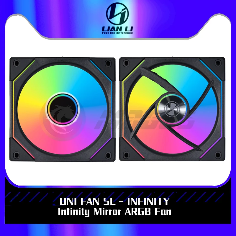 Lian li Sl140 Infinity Argb Espelho Ventilador de Refrigeração de Água Clutter- para Computador Case & Radiator Slin140