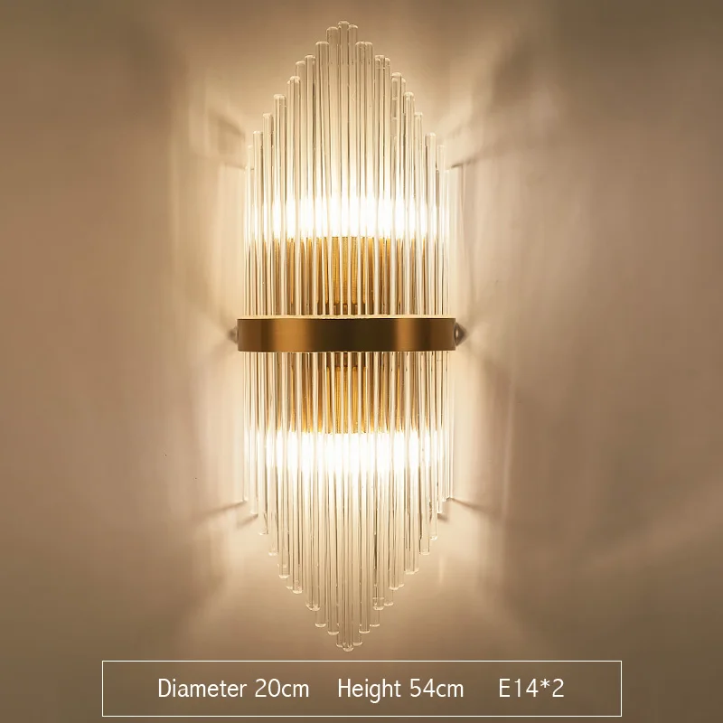 

Золотистая Современная внутренняя настенная лампа-светильник для спальни, прикроватной тумбы, гостиной, декоративная лампа-бра с кристаллами для ванной комнаты