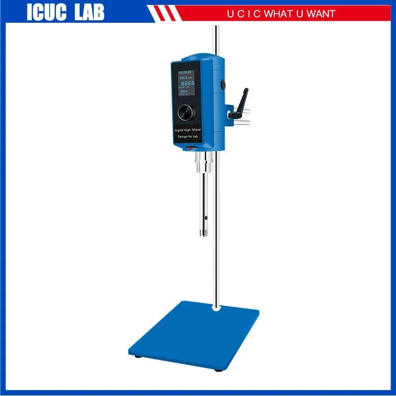 13L Lab 지속적으로 작동하는 LCD 화면 타이밍 디지털 디스플레이 높은 전단 균질 화 유화제 고품질 모터 HR-500DG